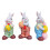 3Pcs Bunny Easter Decorations Bunnies Egg Figurine for Lawn Yard Living Room 1