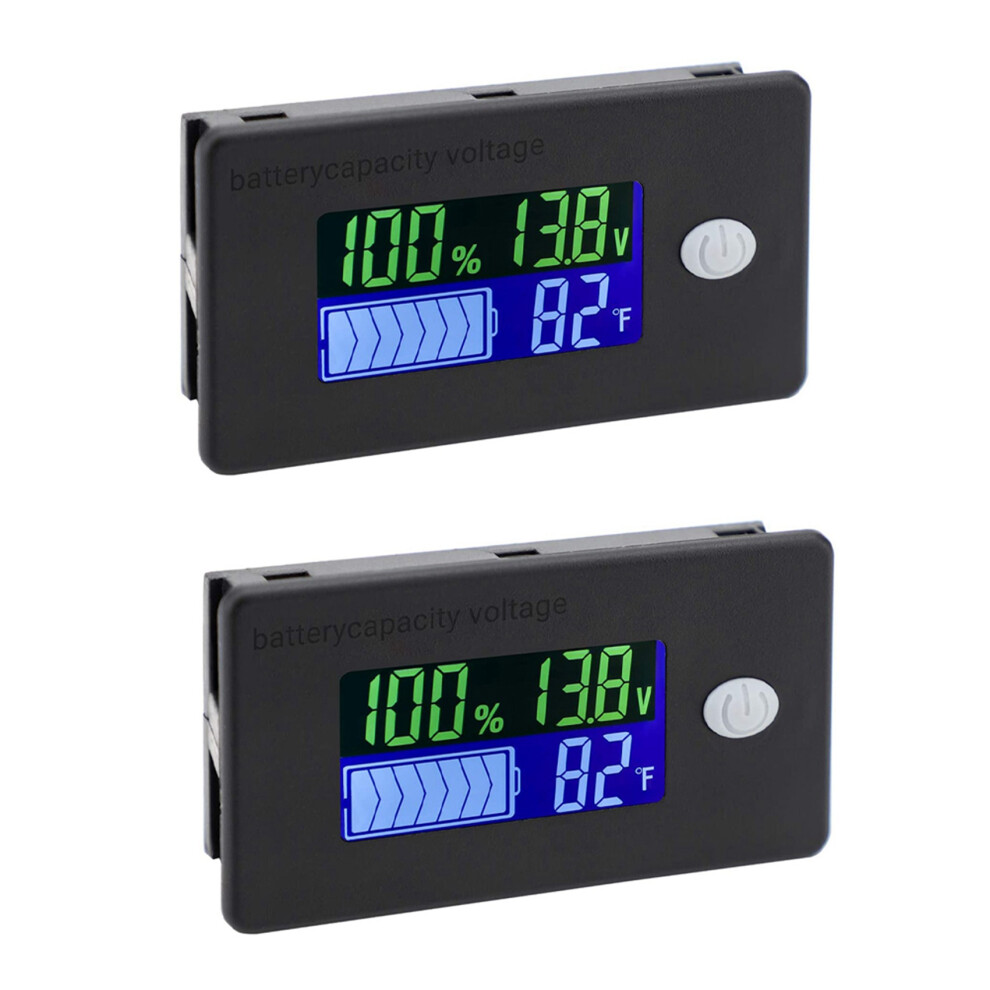 Battery Capacity Monitor,10-100V Battery Meter,12V 24V 48V Percentage 4712799908851