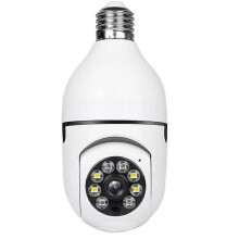 Wireless Security Bulb Camera,1080p Wifi Smart 360 Surveillance Camera