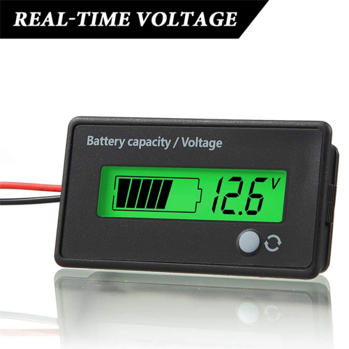 2 Pcs DC Battery Meter Lead-Acid and Lithium Ion Battery Indicator 2