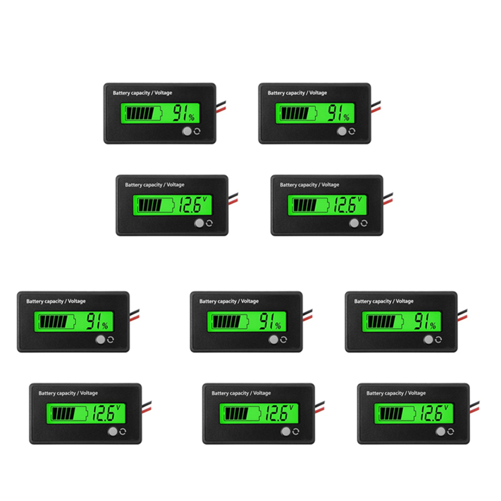 2 Pcs Dc Battery Meter Lead-Acid And Lithium Ion Battery Indicator 4712799908790
