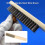 Steel Wire Brush High Hardness Wood Handle Comfortable Grip Wear Resistant Handheld Rust Removal 3