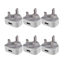 Universeller USB-UK-Stecker, 3-poliger Wandladeadapter (1 Anschluss)