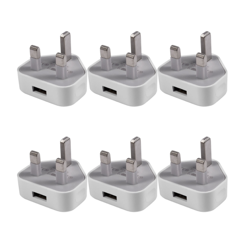 Universal USB UK-stik 3-benet vægopladeradapter (1 port)