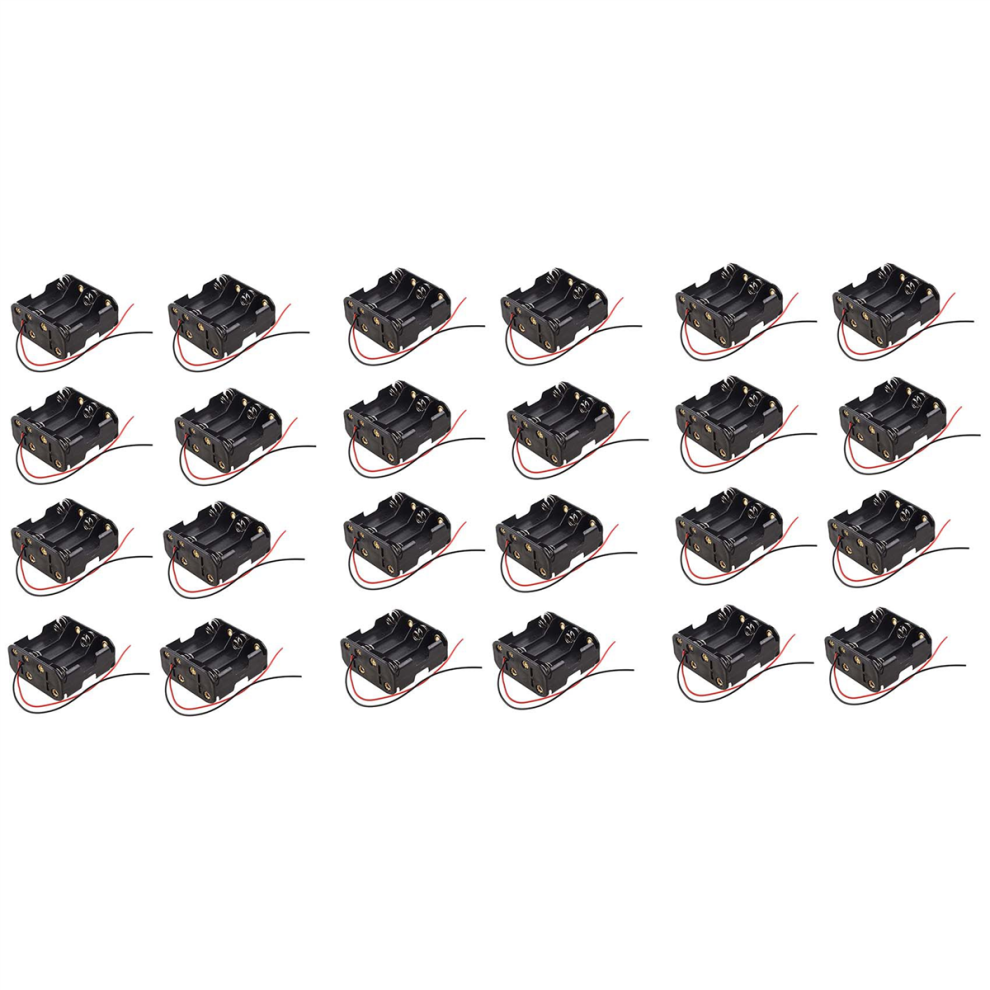8Pcs Aa Cells Battery (12V) Clip Holder Box Case Black 4712799906529