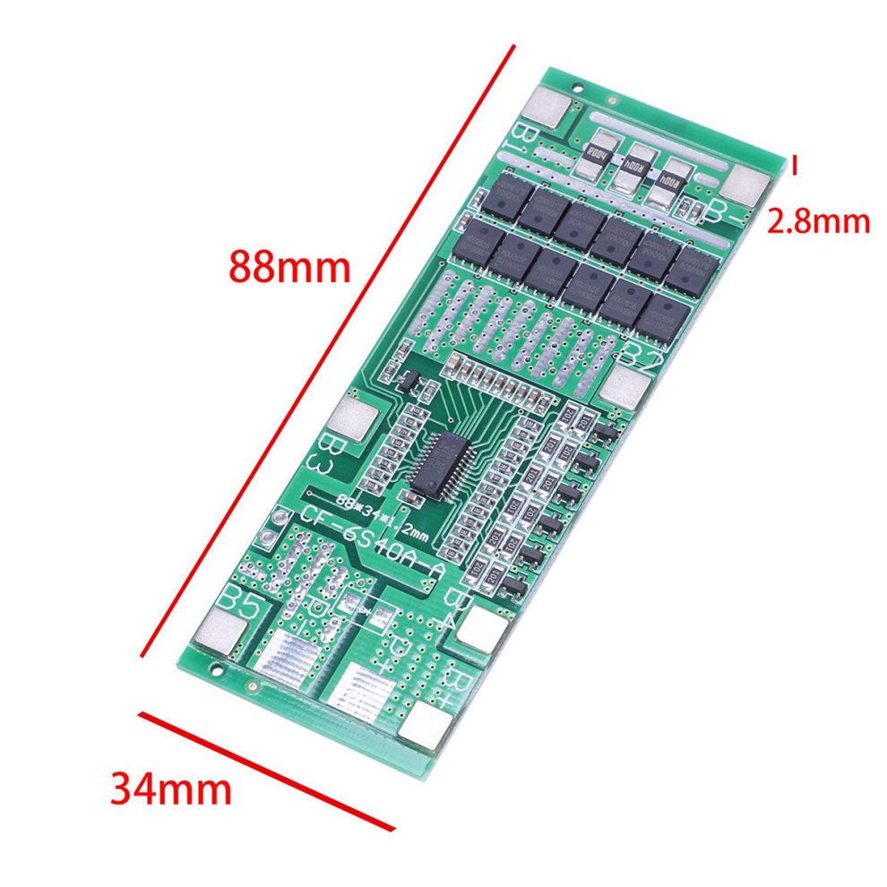 24V 6S 40A 18650 Li-Ion Lithium Battery Board Solar 4712799904181