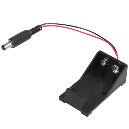 9V Volt Battery Holder Box Case Plug 5.5X2.1 for 1