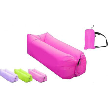 (Rose) Fast Inflatable Lounger Portable Outdoor Indoor Wind Bed Lounger