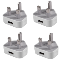 Universal USB UK-stik 3-benet vægopladeradapter (1 port)
