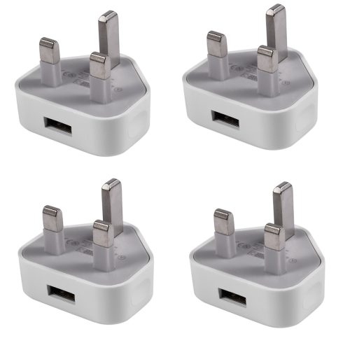 Universal USB UK-stik 3-benet vægopladeradapter (1 port)