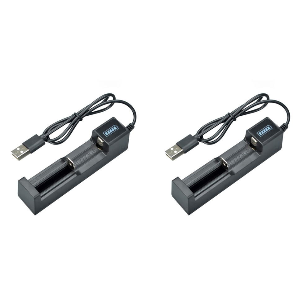 Battery Charger Usb 1 Slot Universal Quick Charging For 18650 26650 4712799906994