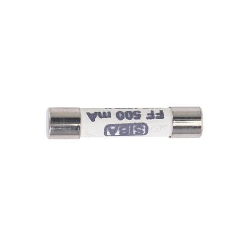 Fusível cerâmico branco 1000V 500mA 6,3 x 32mm para multímetro 2