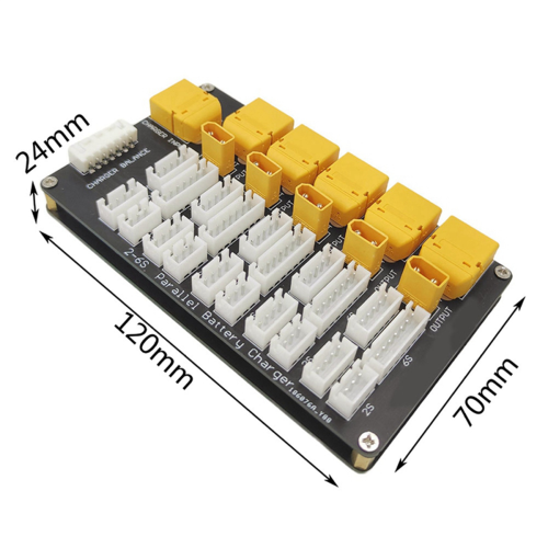Lithium Battery Charging Board Parallel XT30 XT60 Plug 2‑6S for B6 1