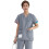(l, grey) Scrub Set For Women - Enhanced V-neck Top & Multi Pocket Pants High Quality 1