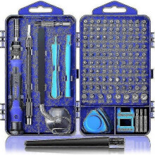 (122 in 1 blue) Computer Repair Kit,122/115 In 1 Magnetic Laptop Screwdriver Kit,precision Screwdriver Set,small Impact Screw Driver Set Case