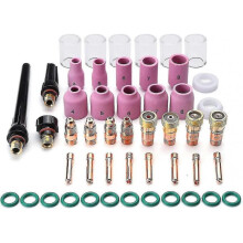 49pcs Tig Welding Torch Welding Collet Gasket Glass Cup Nozzle Accessoory for Wp-17/18/26 (a-1b) Best Gift