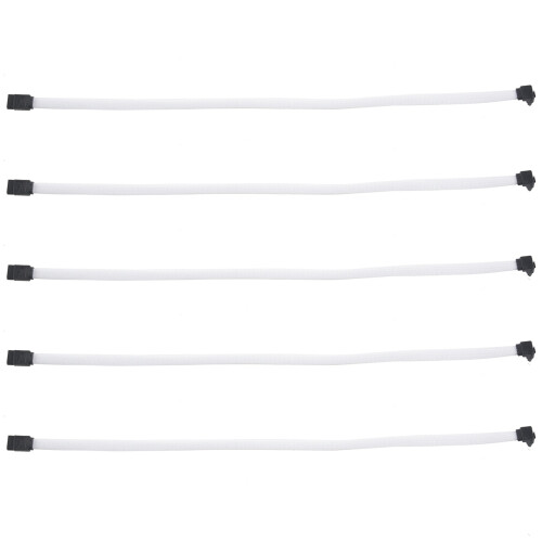 Καλώδιο δεδομένων 5x 50cm SATA 3.0 III SATA3 7Pin 6Gb/S SSD (Λευκό)
