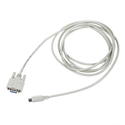 Καλώδιο λήψης DB9P σε 8P Mini Din RS232, λευκό, 8,2 πόδια για PLC -EH 2