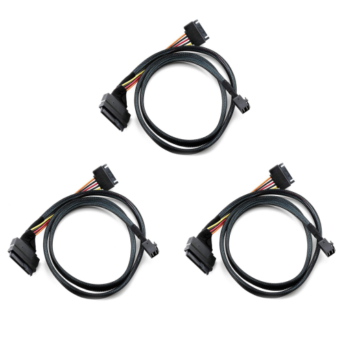 Ενσωματωμένο καλώδιο 12G Mini SAS HD σε U.2 / SFF-8643 σε SFF-8639 0,5M 1