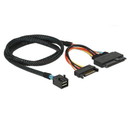 Ενσωματωμένο καλώδιο 12G Mini SAS HD σε U.2 / SFF-8643 σε SFF-8639 0,5M 2