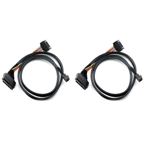 Ενσωματωμένο καλώδιο 12G Mini SAS HD σε U.2 / SFF-8643 σε SFF-8639 0,5M