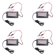 Son-1210D+ LCD akkumulátortöltő 12V 10A autóhoz, motorkerékpárhoz, EU csatlakozóval