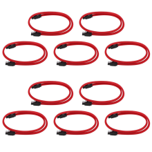 Cavo dati SATA 3.0 III SATA3 7 pin da 50 cm, cavi SSD da 6 Gb/s (rosso)