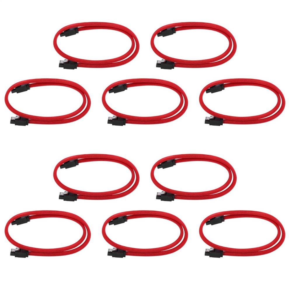 50Cm Sata 3.0 Iii Sata3 7Pin Data Cable 6Gb/S Ssd Cables(Red) Red 4712799913015
