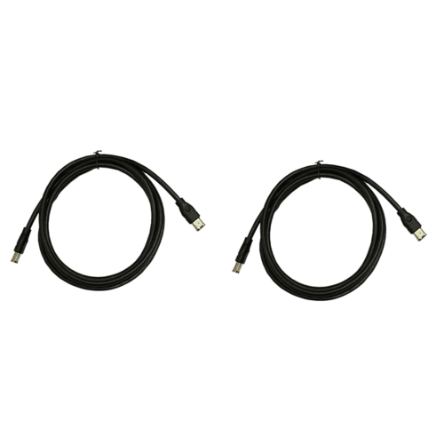 Μαύρο καλώδιο IEEE 1394 Firewire 400 σε Firewire 400, 6 ακίδων αρσενικό - 10 πόδια