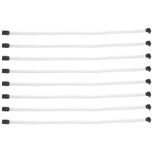 Cavo dati SATA 3.0III SATA3 7 pin 6 Gb/s da 50 cm con guaina in nylon (bianco)