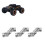 3pcs Universal Joint Coupling Connector 3 Sections 11