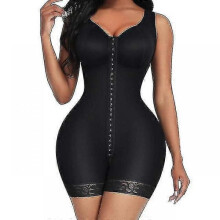 (XXL, Black) Colombianas Fajas Body Shapewear Women Waist Trainer Slimming Underwear Push Up Bodysuit Best Gift
