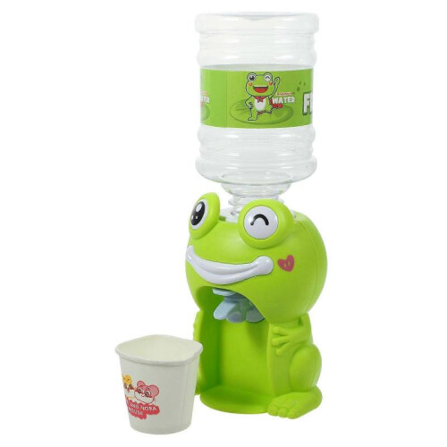 Children Water Dispenser Mini Cartoon Frog Shape for Plastic 1Set
