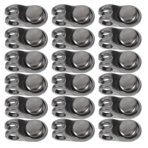 Shoe Boot Lace Hook Diy Accessory for Outdoor Boots Shoes Decorative Square 20 Sets 2