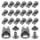 Shoe Boot Lace Hook Diy Accessory for Outdoor Boots Shoes Decorative Square 20 Sets 1