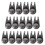Shoe Boot Lace Hook Diy Accessory for Outdoor Boots Shoes Decorative Square 20 Sets 5
