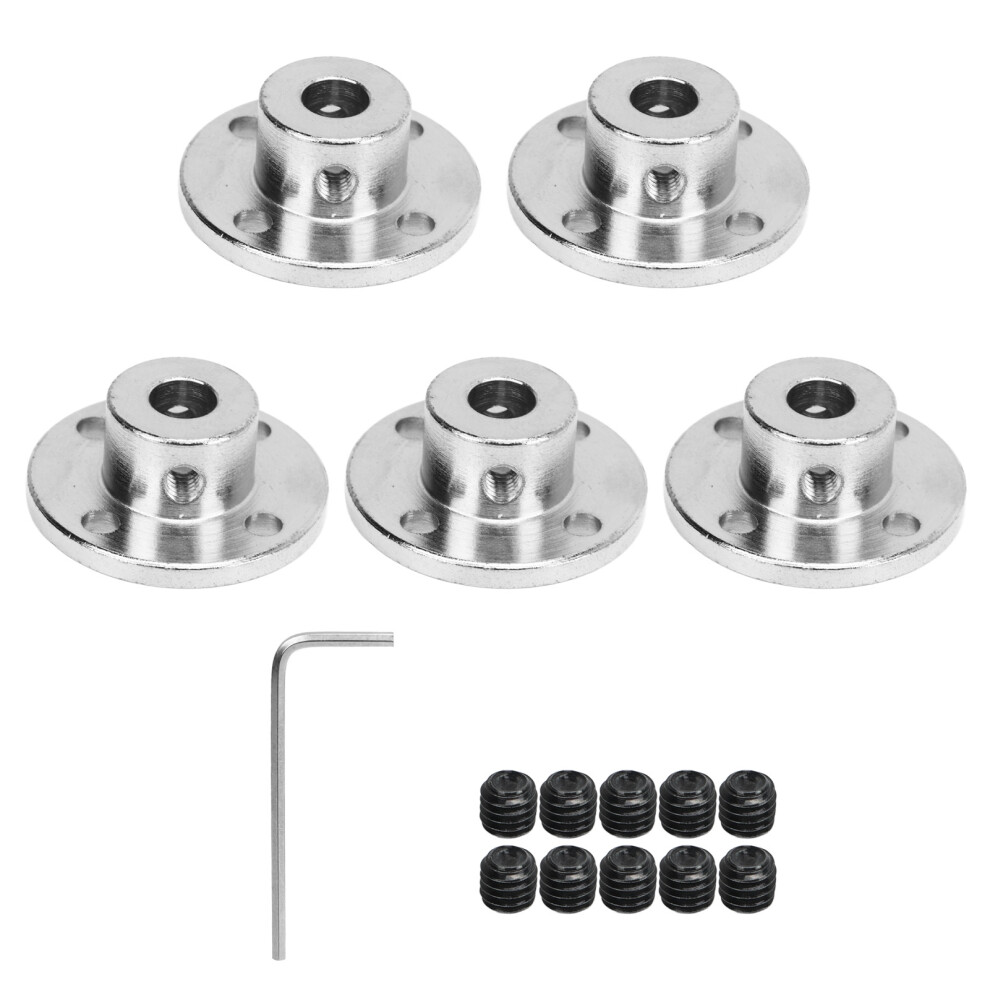 5Pcs Flange Coupling Connector C45 Steel 8Mm Id 9121376985645