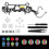 Multicolor Illuminated Thumbstick for Ps5 Controller Share Home Face Button, Black Classic Symbol Button Dtf Led Kit for Ps5 Controller - Cont Best Gi 2