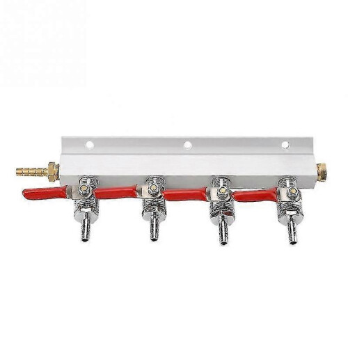 (2way) Muti-way Home Co2  Gas Manifold Distribution Splitter Beer 1