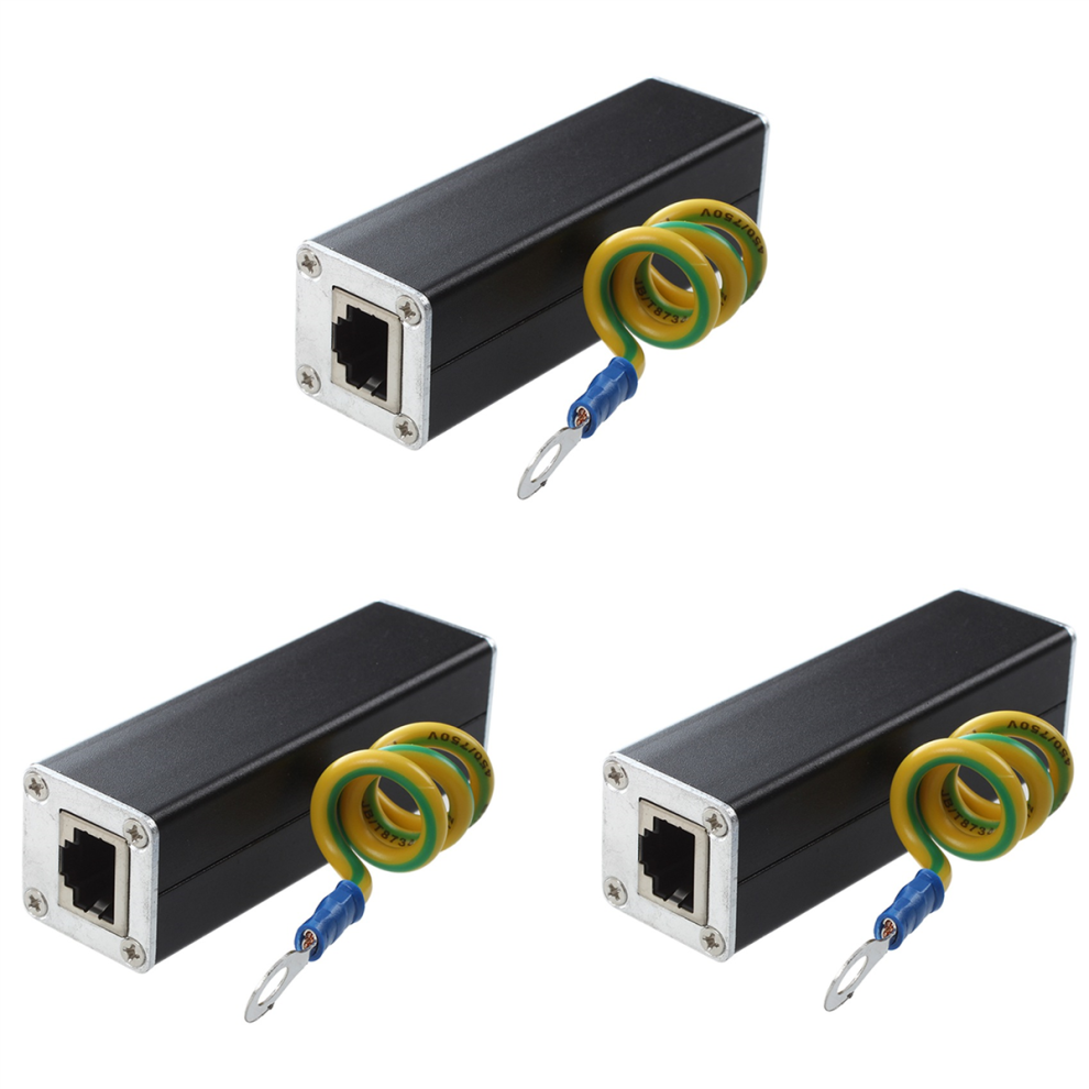 Rj45 Plug Ethernet Network Surge Protector Thunder Arrester 100Mhz 4712799917006