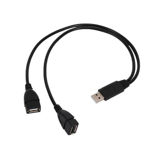USB 2.0A Stecker auf 2 Dual-USB-Buchse Y-Splitter-Adapterkabel 2
