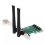 Wireless Card WiFi Mini PCI-E Express to PCI-E Adapter with 2 Antenna 5