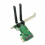 Wireless Card WiFi Mini PCI-E Express to PCI-E Adapter with 2 Antenna 3