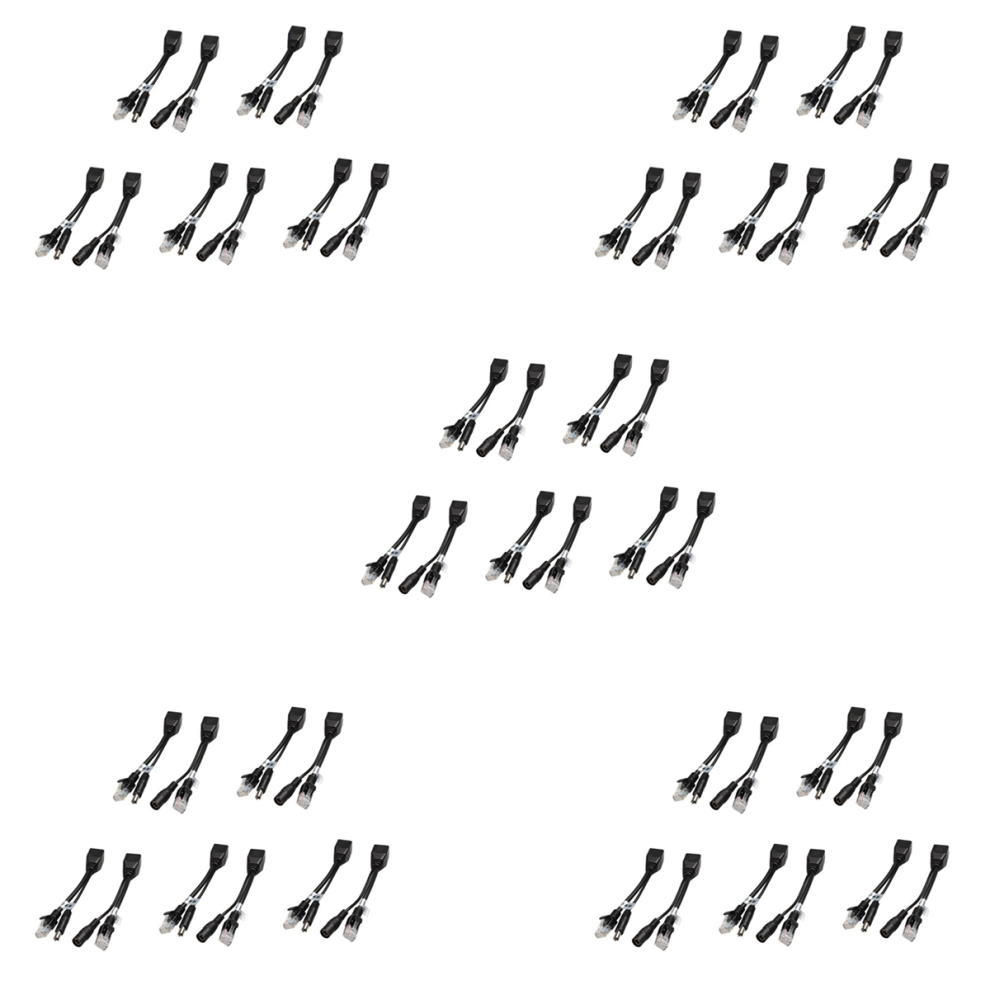 10 Stk. (5 Par) Poe-Splitter Poe-Switch Poe-Kabel-image