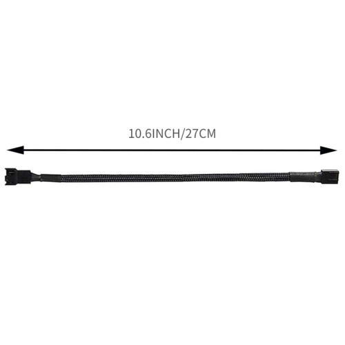 buc cabluri de alimentare extensie ventilator PWM cu 4 pini, conector carcasă 2