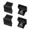 4X Sata 7Pin θηλυκό σε 7Pin αρσενικό προσαρμογέα γωνίας 90 μοιρών για την μητρική πλακέτα 1