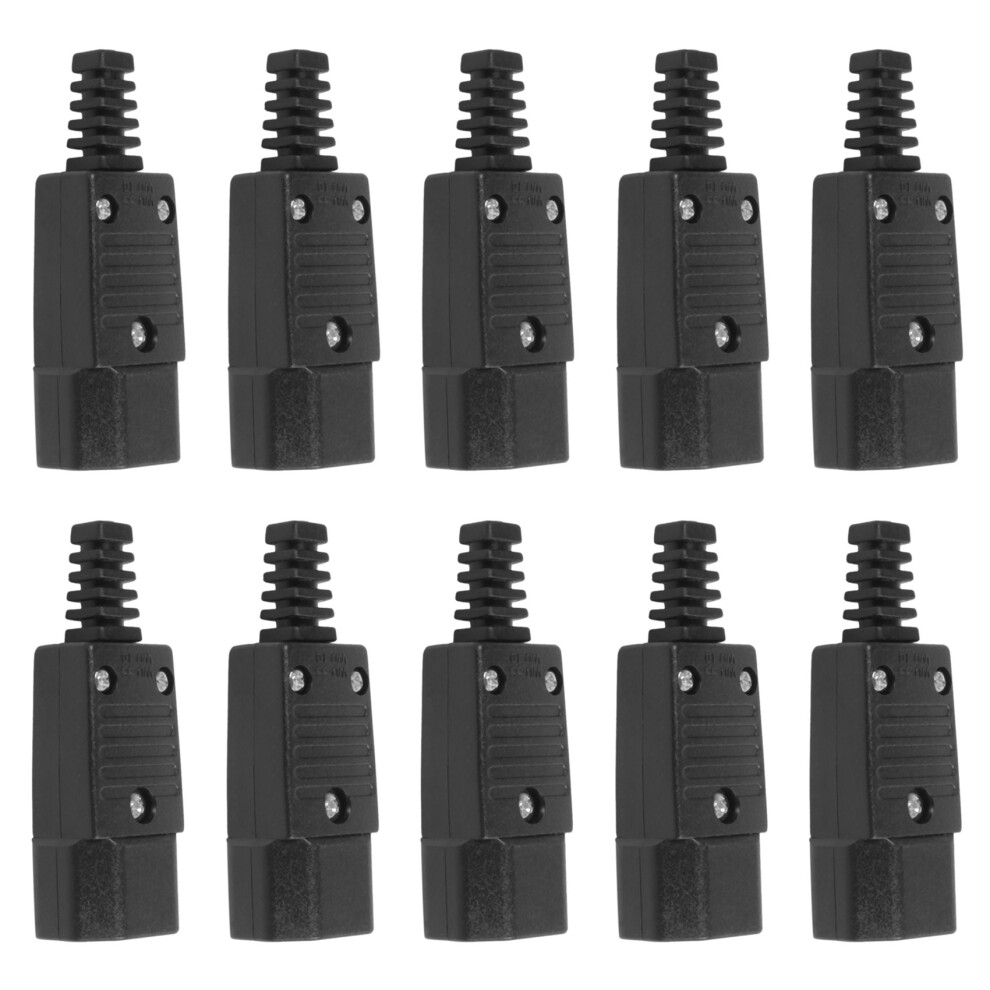 Black Iec-320 C14 Male Plug Ac Power Inlet Socket Connector 250V 10A 4712799993963
