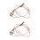 2x SMA samec na BNC samec pigtail propojovací kabel RG316 1m 1