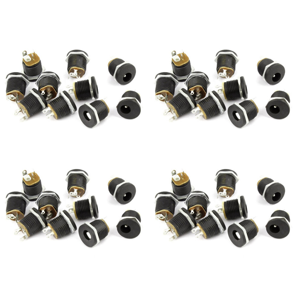 40 Pcs 3-Terminal Soldering 2.1Mm X 5.5Mm Female Power Jack Dc Socket 4712799991488