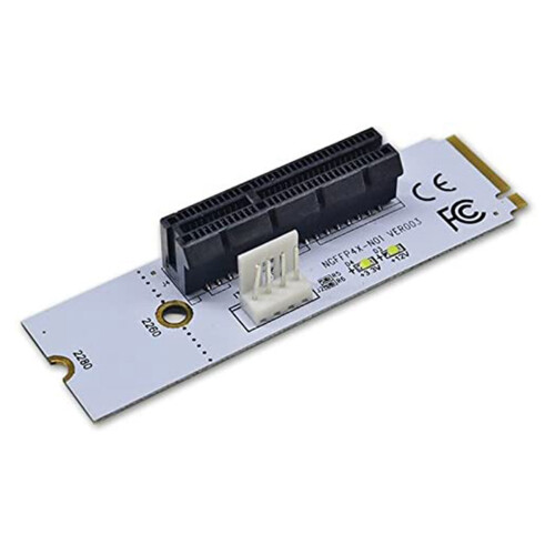 5X NGFF M.2 to PCI-E 4X Riser Card M2 Key M to PCIe X4 Adapter 2